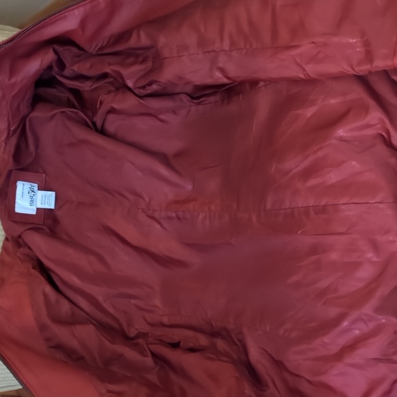 Red Genuine Leather Jacket Size M - Picture 7 of 9